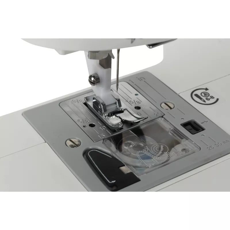 Singer Simple 3337 Fashion Mate máquina de coser automática, 29 puntadas, ojal en un paso, brazo libre, luz LED, blanca