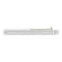 Rutenbeck 23900000 Soporte de módulos para 24 tomas UM-real Cat.6a, 19 pulgadas, gris claro RAL 7035