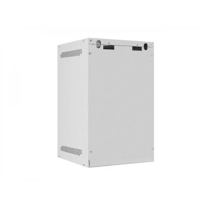Lanberg WF10-2309-00S Armario rack de pared de 10 pulgadas 9U, gris, puerta metálica, 280x310 mm