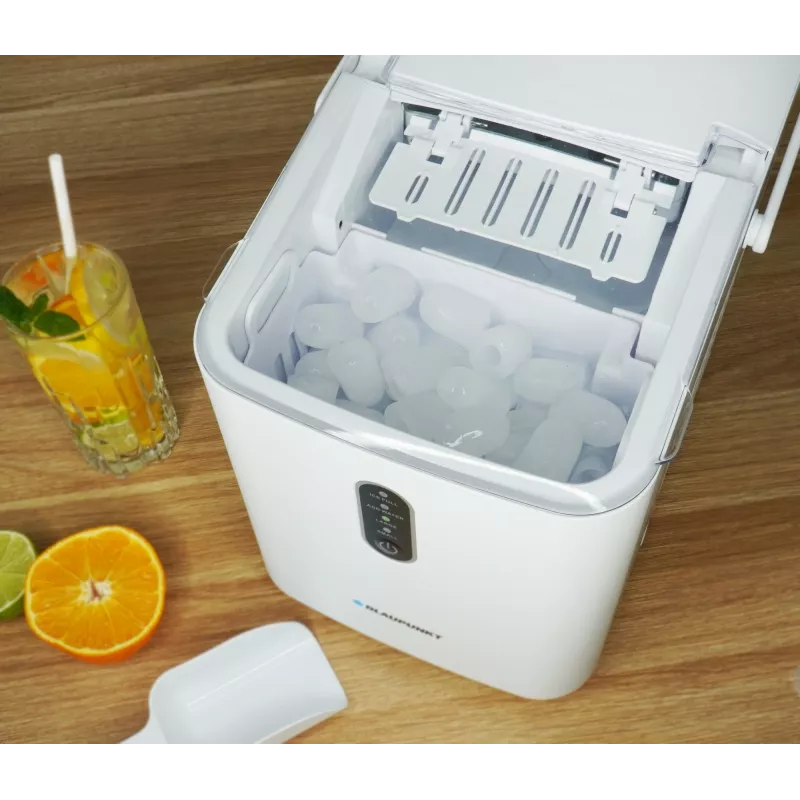 Máquina de cubitos de hielo BLAUPUNKT IMB201 diseño compacto producción rápida de hielo