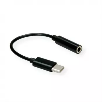 VALUE Adaptador de audio - USB-C macho a mini conector de 4 pines hembra