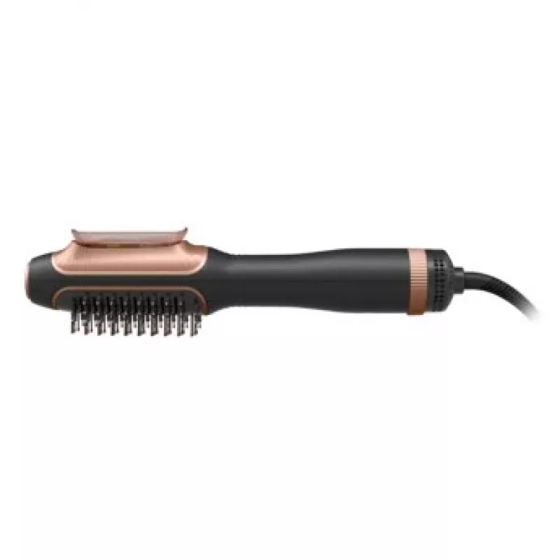 Cepillo de aire caliente ROWENTA CF9840F0 — tecnología Warm, 220–240 V, negro/cobre, función iónica