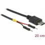 DeLOCK 85419 Cable de alimentación USB Type-C a 2x conector de pin único, 20 cm