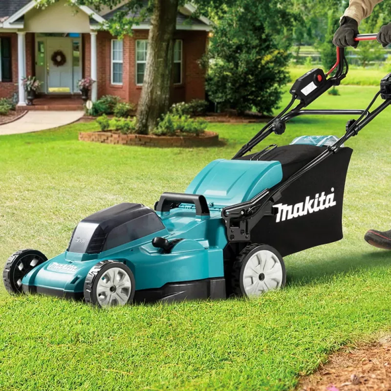 Makita DLM481Z cortacésped manual a batería negro, azul, metalizado