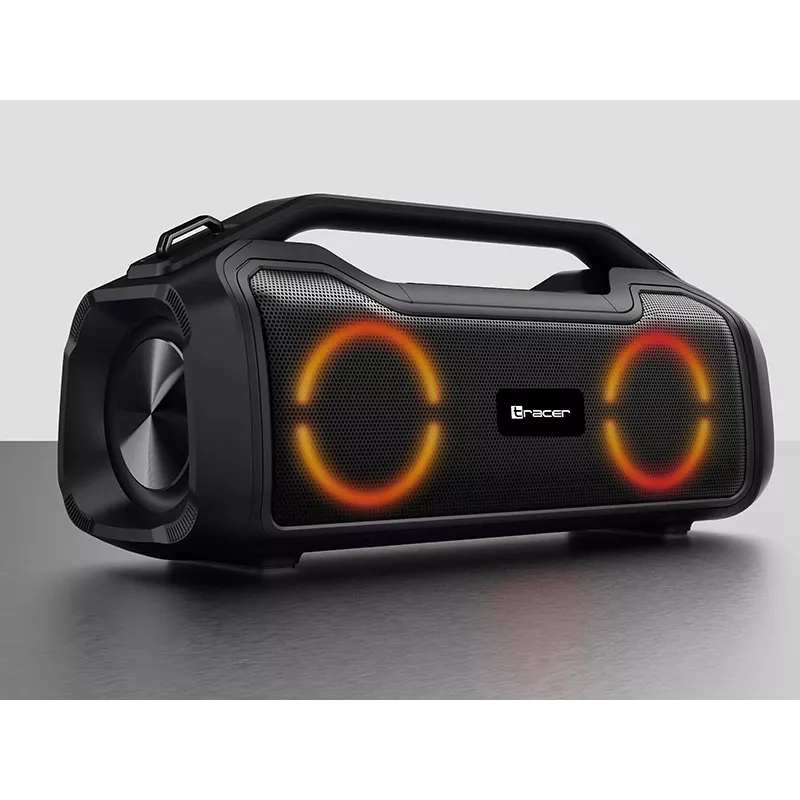 Altavoz portatil estereo TRACER BigBoy TWS Bluetooth 40 W RMS, Bluetooth 5.3, 12 h de bateria, negro