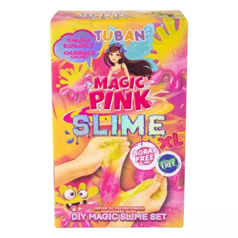 Set de slime DIY TUBAN TU3569 — Magic Pink XL, no tóxico, seguro para niños