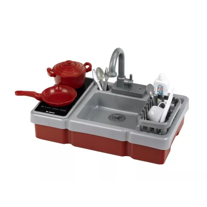 Fregadero de juguete con función de agua y luz KLEIN modelo 7110 — accesorio de cocina de juguete para niños