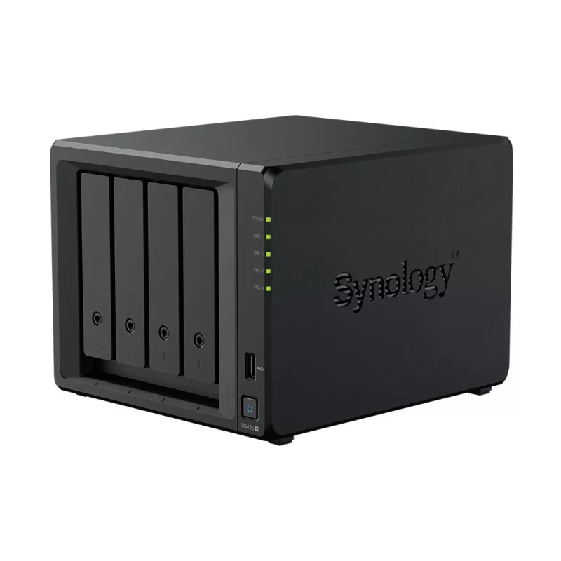 Servidor de almacenamiento NAS SYNOLOGY DS425+ — 4-Bay, Intel Celeron J4125 2,0–2,7 GHz, 2 GB DDR4, 0 TB, 2,5GbE, 2 ranuras M.2