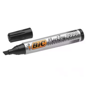 Rotulador permanente BIC ECO 2300, negro, punta redonda 4–5 mm