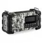 Radio de emergencia portátil Sangean MMR-99 DAB+ con manivela y carga solar, Artic Camo