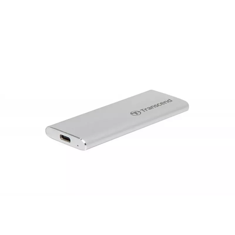 SSD portátil Transcend ESD260C 500GB USB Type-C 3.2 Gen 2, Plata