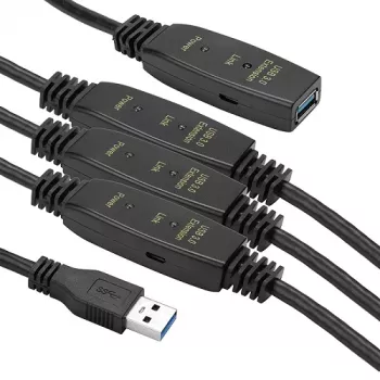 Cable alargador USB 3.0 AF – AM, 30 m