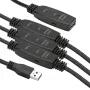 Cable alargador USB 3.0 AF – AM, 30 m
