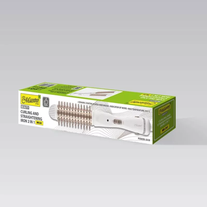 Rizador y plancha de pelo 2 en 1 Maestro MR-263