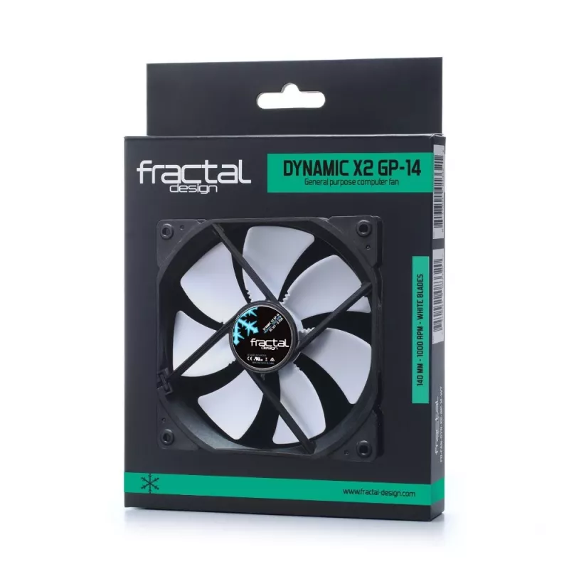 Ventilador Fractal Design Dynamic X2 14 cm negro blanco