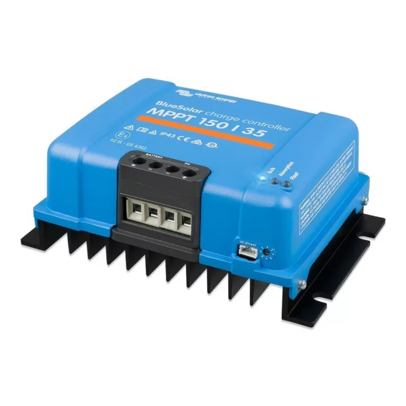 Regulador de carga solar MPPT BlueSolar 150/35 — entrada PV 150 V, corriente de carga 35 A