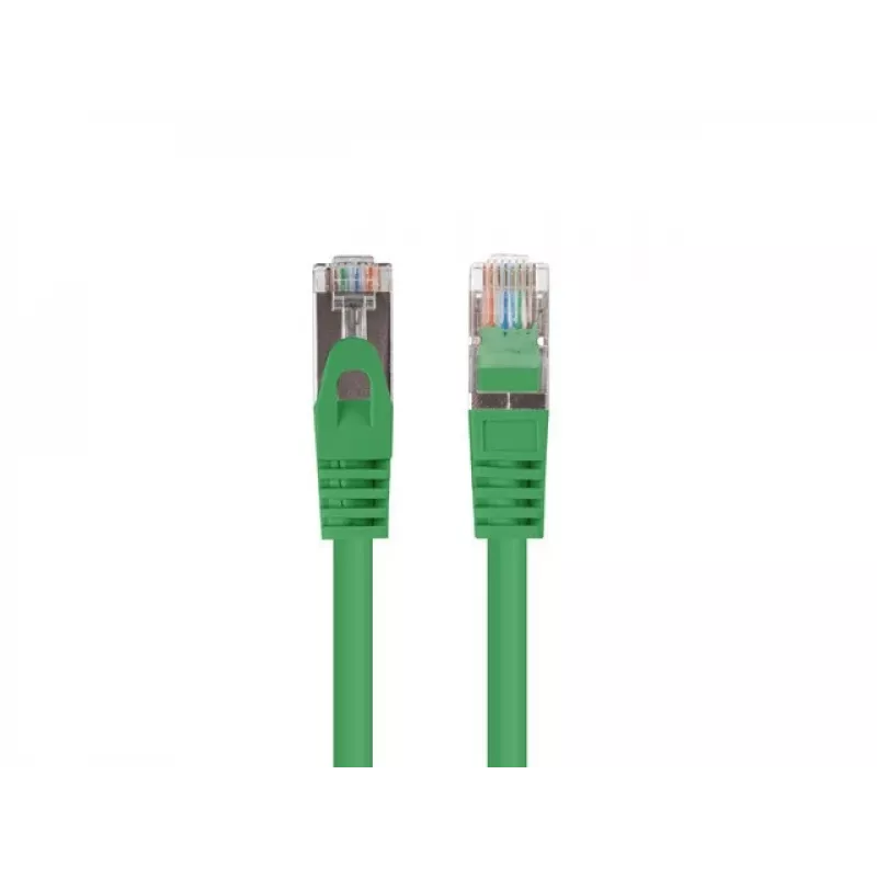 Lanberg PCF6-20CC-0025-G Cable de conexión Cat.6 F/UTP, paquete de 10, 0,25 m, Verde