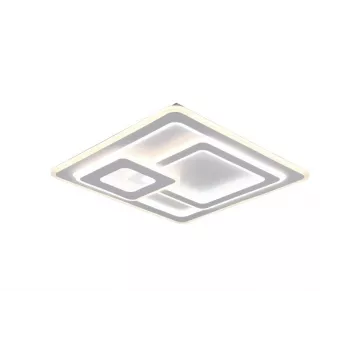 Lámpara LED de techo TRIO 629219331, 51×51 cm, blanco mate
