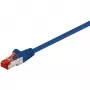 Wentronic Goobay cable de red CAT 6, S/FTP (PiMF), azul, 50 m – LSZH libre de halógenos, cobre (68276)