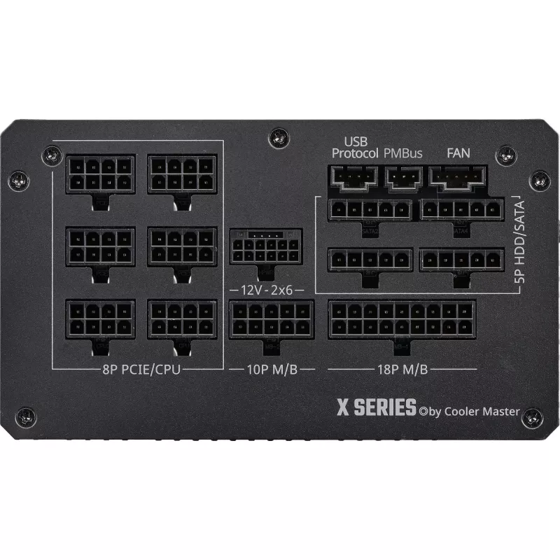 Cooler Master X Silent Edge Platinum 1100 MPS-B001-AZBP-NBEU fuente de alimentación para PC, 1100 W, 80 PLUS Platinum, ATX 3.1, modular, 12VHPWR, 20+4 pines, negra