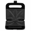 Sandwichera Adler AD 3076 — sandwichera compacta de sobremesa de 1000 W, negra/plateada