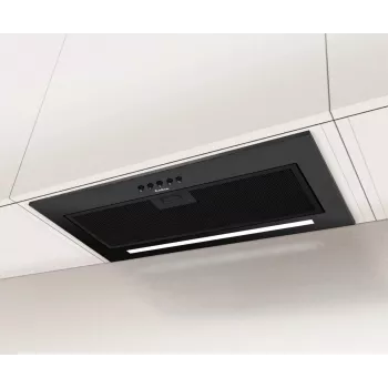 Campana extractora integrada AMICA OMC6271B, filtro de carbón, 54 dB, clase de eficiencia energética C