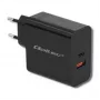Qoltec 51716 cargador de pared 63 W, USB-C PD + USB QC 3.0, 5-20 V 1,5-3 A, negro