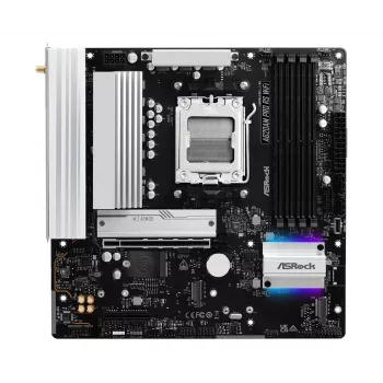 Placa base ASROCK A620AM PRO RS WIFI AM5 microATX, AMD A620, 4×DDR5, Wi-Fi, HDMI, DP, 3×M.2, 2×SATA, audio 7.1, LAN 1 Gb