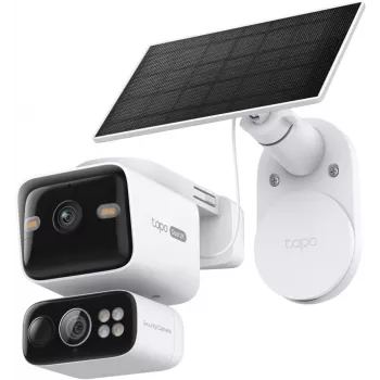 TP-Link Tapo C645D KIT, cámara inalámbrica con giro/inclinación alimentada por energía solar, 3MP