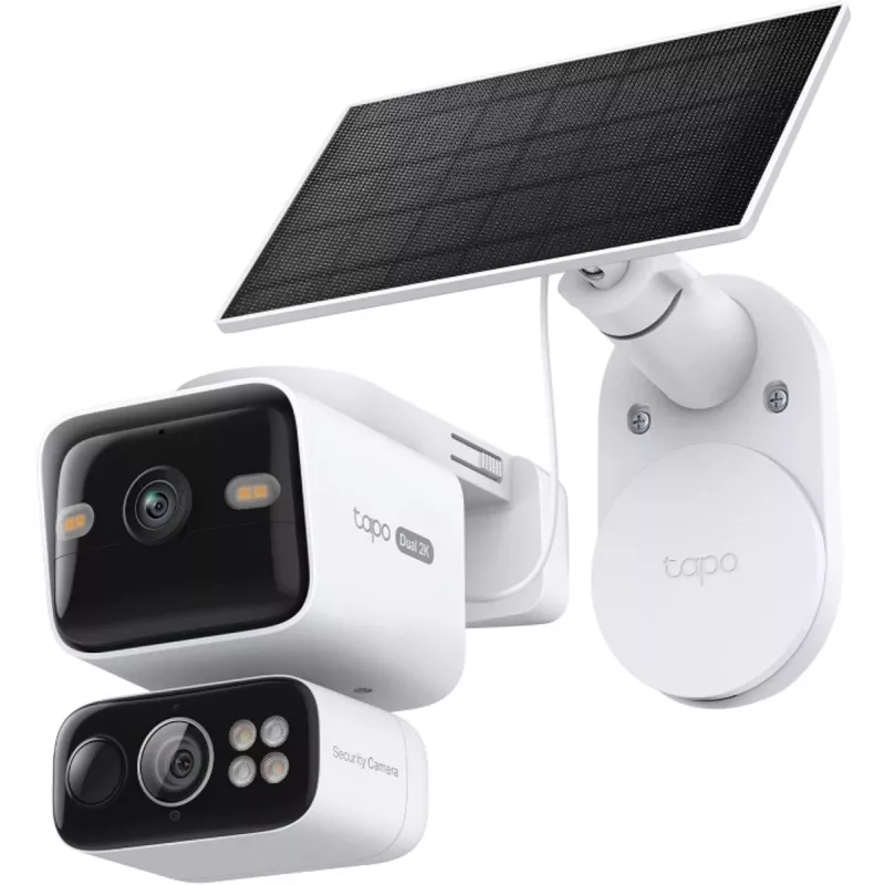 TP-Link Tapo C645D KIT, cámara inalámbrica con giro/inclinación alimentada por energía solar, 3MP