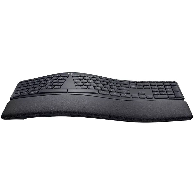 Logitech ERGO K860 - Teclado - Inalámbrico - 2,4 GHz, Bluetooth 5.0 - QWERTY - GB - Grafito