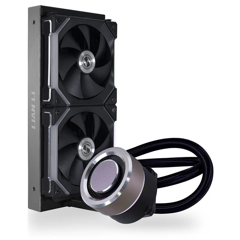Refrigeración líquida todo en uno para procesador Lian Li Galahad AIO 12 cm Negro