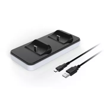 Base de carga SUBSONIC SA5608 para mandos de PlayStation 5 con dos plazas de carga rápida e indicadores LED