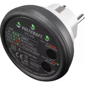 Comprobador de tomas de corriente VOLTCRAFT VC40 (VC40)