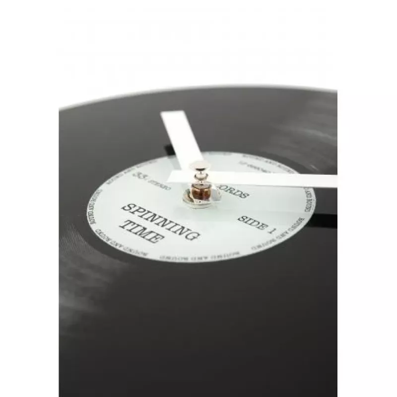 Reloj NeXtime 5163 Little Spinning Time, Ø20 cm, pared, negro