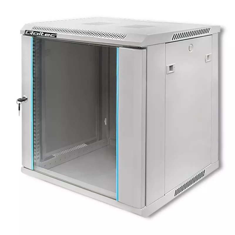 Armario rack QOLTEC 19 pulgadas 12U Modelo 54485 — carcasa para red/servidor