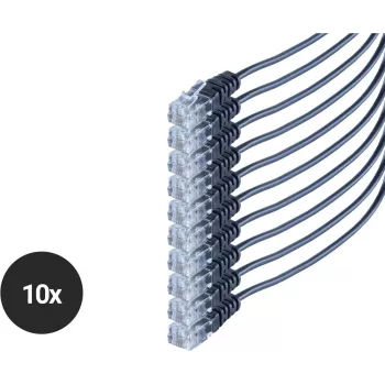 Cable de teléfono ShiverPeaks SO70084-3-SET10 con conector RJ11, pack de 10