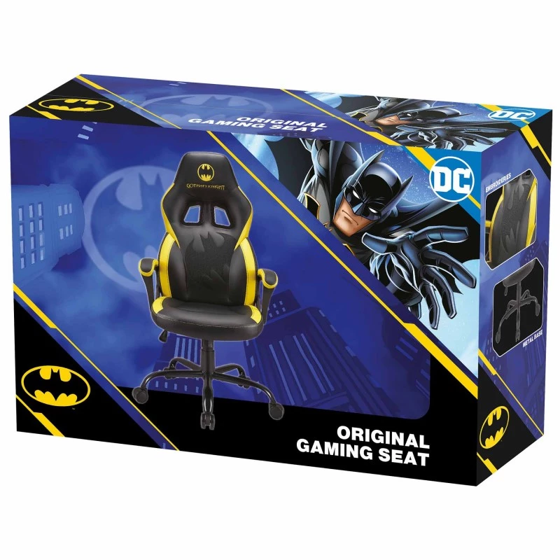 Silla gaming para PC Subsonic SA5642-B1 asiento acolchado negro amarillo 120 kg