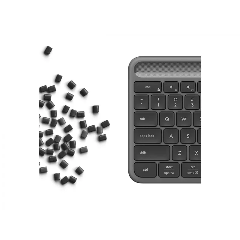 Logitech Signature Slim Solar+ K980 Teclado inalámbrico, QWERTZ alemán, grafito
