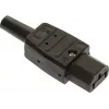 as - Schwabe conector macho IEC, recto n.º de polos: 3 10 A negro 62081 1 ud. (62081)