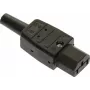 as - Schwabe conector macho IEC, recto n.º de polos: 3 10 A negro 62081 1 ud. (62081)
