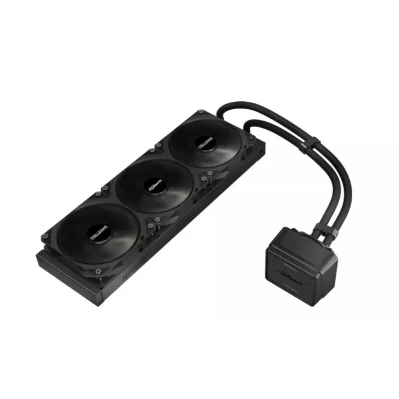 Refrigeración líquida para CPU ASROCK Challenger Pure 360 negra — radiador de 360 mm, AIO cerrado