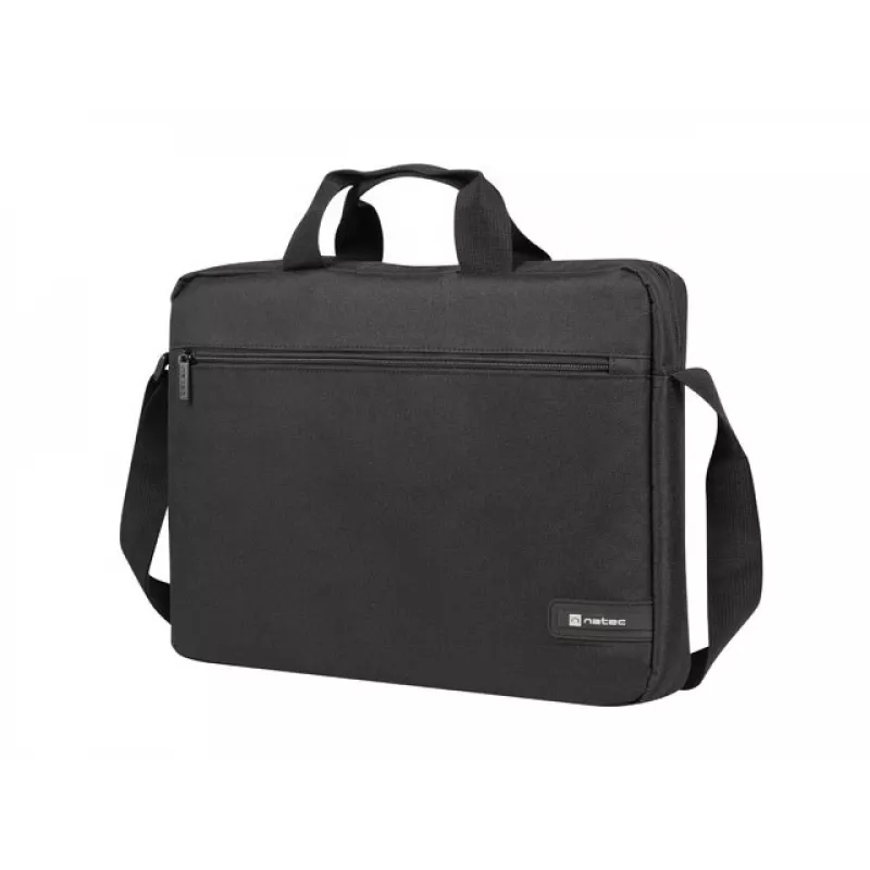 Maletín NATEC Wallaroo 39,6 cm (15,6 pulgadas) — maletín de poliéster para portátil, apto para pantallas de 15,6 pulgadas, negro