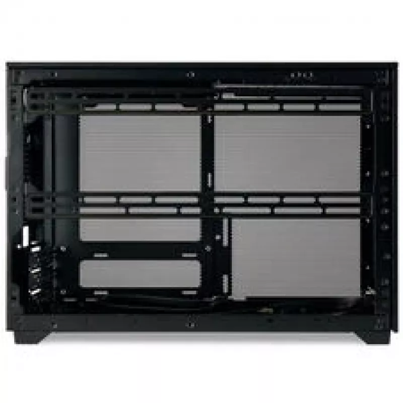Caja PC Mini ITX/ATX ssupd Meshroom D (CS-MRD-BK-1) — caja compacta negra con paneles de malla