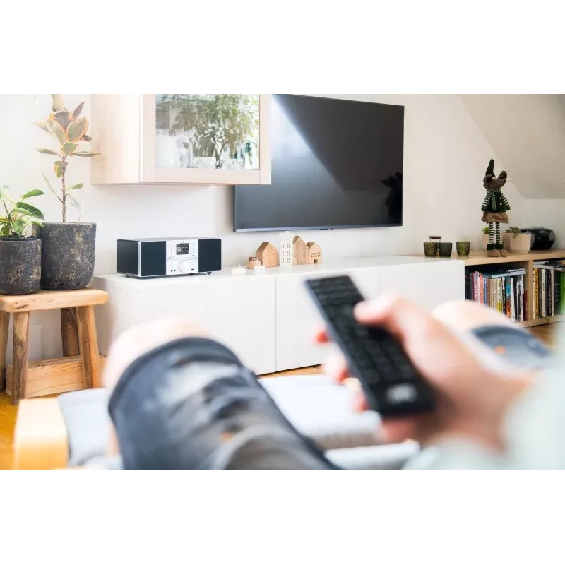 JVC RD-E874B Sistema de audio All-in-One, radio Internet/DAB+/FM, CD, Bluetooth, 20 W, negro