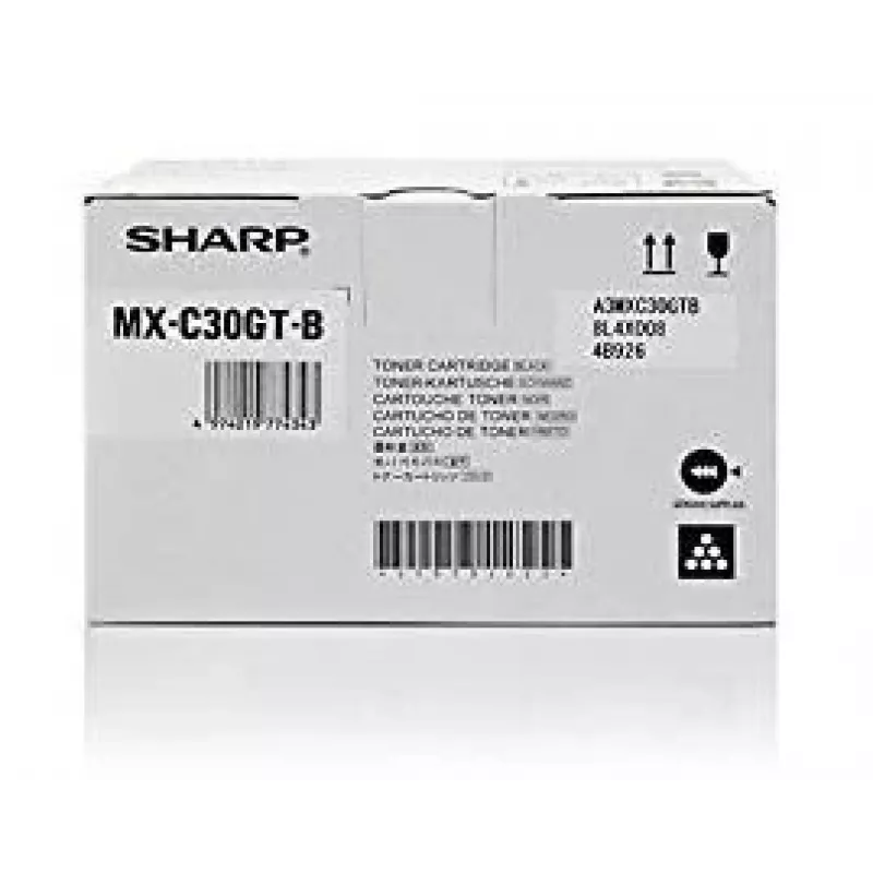 Cartucho de tóner Sharp MX-C30GTB 3000 páginas negro