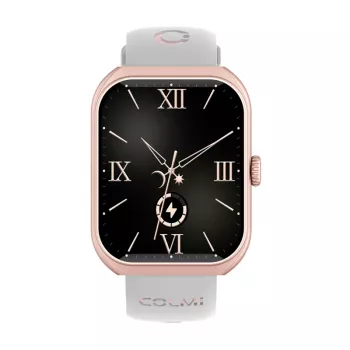 Smartwatch Colmi P86 oro rosa con medidor de frecuencia cardíaca, sumergible