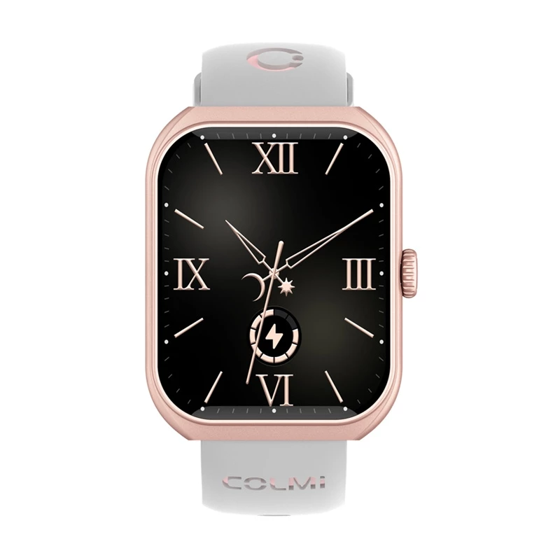 Smartwatch Colmi P86 oro rosa con medidor de frecuencia cardíaca, sumergible