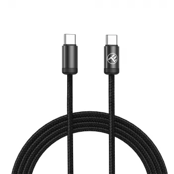 Cable USB-C Tellur TLL155791, 1 m, 3A, negro