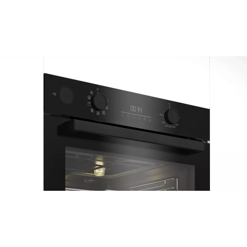 Horno eléctrico empotrable BEKO BBIS17300BSEA, 60 cm, 72 L, multifunción, SteamAid™, Airfry, A+